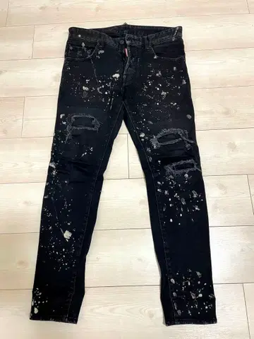 DSQUARED2 스키니 데님 블랙