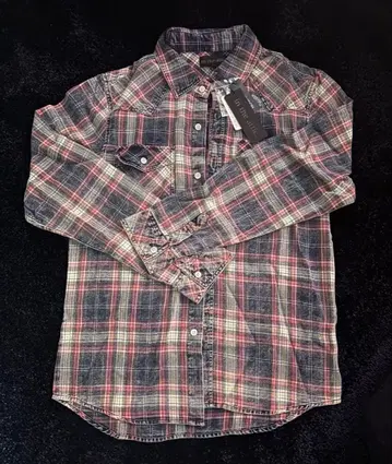 in the attic 체크 무늬 긴팔 셔츠 M