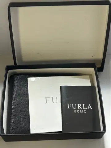 FURLA 접이식 지갑 카드 케이스 블랙 훌라