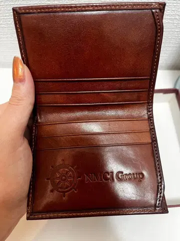 [천연 가죽] Piquadro 접이식 지갑 브라운