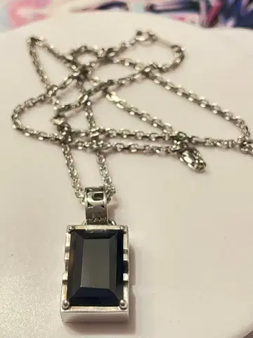 [새상품급] DUB 블랙 오닉스 목걸이 silver925