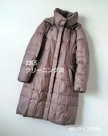 23구 시레 타프타 다운 코트 브라운 브라운 계열