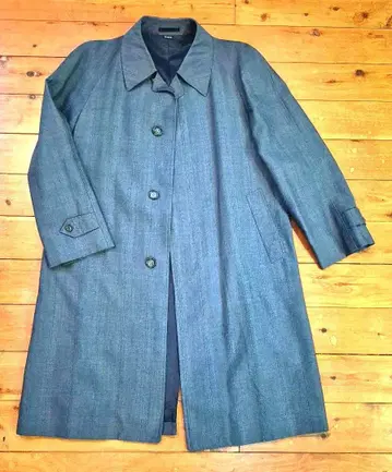 새상품급 Swallow 블루 그레이 체스터 코트 175-96-84