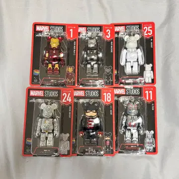MARVEL STUDIOS 베어브릭 6체 세트