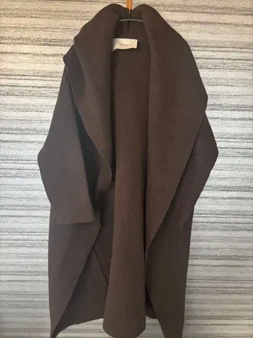 ADAWAS 브라운 롱 코트