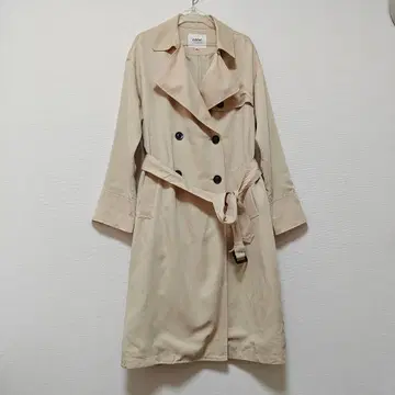 미사용 오조크 OZOC 더블 브레스트 트렌치코트 38