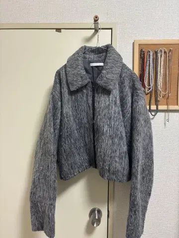 Aunt Marie's 샤기 집업 블루종