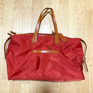 알렌느 HALEINE 나일론&도치기 가죽 보스턴 백 일본제