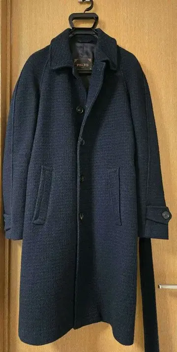 PALTO 네이비 체스터 코트