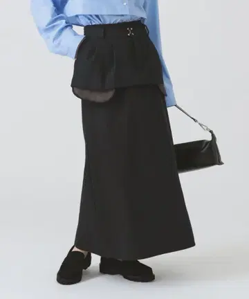 [ 새상품 ] Ray BEAMS 이소재 레이어드 스커트