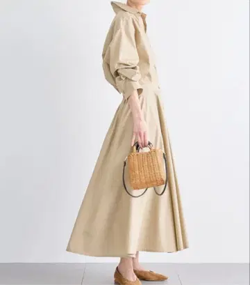 [택 포함 새상품] 밴야드 스톰 셔츠 플레어 원피스