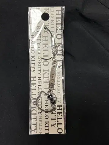 헬로키티 스트랩 2006년 레어 블랙 화이트