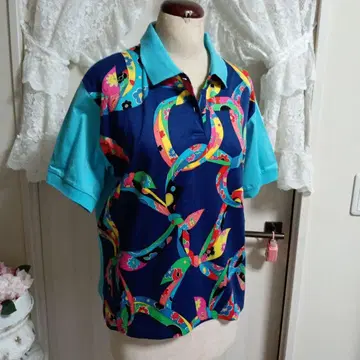 레오나르 컬러풀 반팔 피케 셔츠