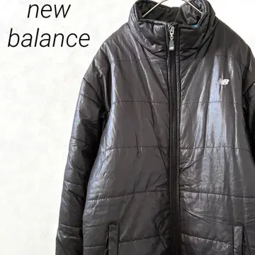 new balance 다운 자켓 하이넥 포켓 부착 로고 자수