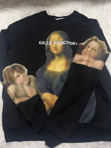 GALLIS ADDICTION 모나리자 프린트 맨투맨 사이즈 3