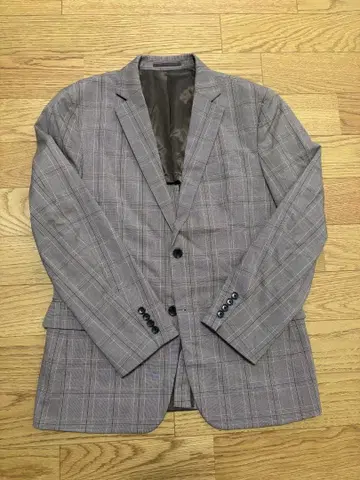 GU 비즈니스 정장 자켓 셋업 그레이 브라운 체크