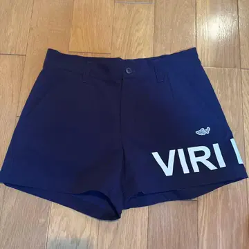VIRI 로고 네이비 숏팬츠