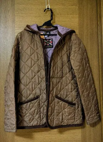 라벤햄 브라운 퀼팅 자켓 36