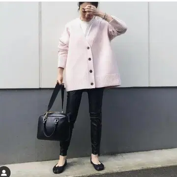 uncrave 핑크 니트 가디건  plage iena