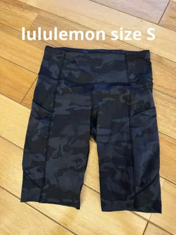 Lululemon 블랙 카모플라쥬 레깅스