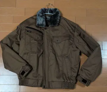 워크맨 퍼 달린 브라운 자켓 작업복