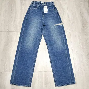 GYDA 제이DA DEEP SIDE BACK DAMAGE 와이드 데님