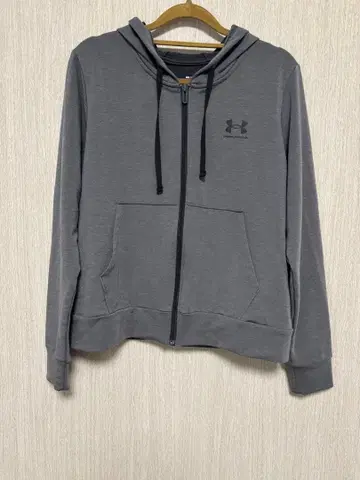 UNDER ARMOUR 언더아머 얇은 소재 맨투맨 후드티 그레이