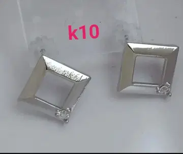 K10 사각형 귀걸이