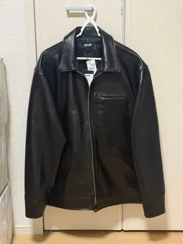 Schott 블랙 가죽 자켓 L 사이즈
