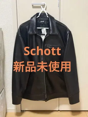 Schott 블랙 가죽 자켓 L 사이즈