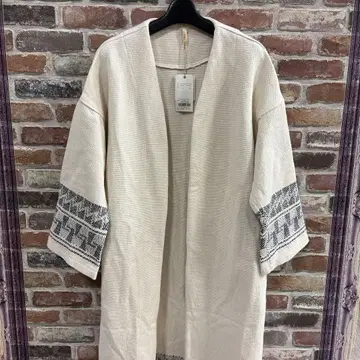 미사용 언그리드 롱 가디건 코트 아우터 여성용