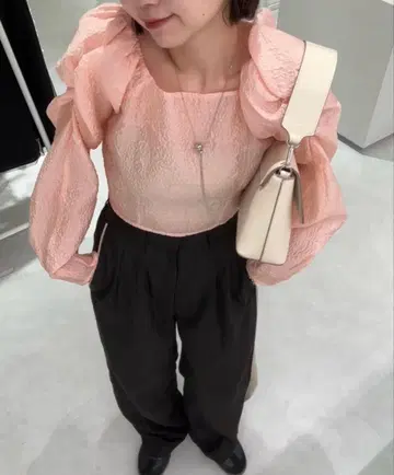 mystic 미스틱 오간 블라우스