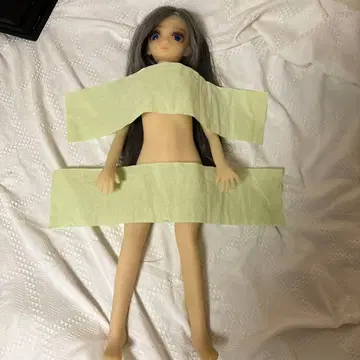 TPE 인형 그레이 머리카락 파란 눈 약 60cm