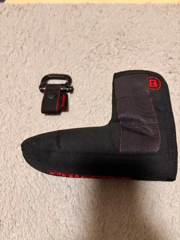 BRIEFING 퍼터용 골프헤드커버 블랙/레드