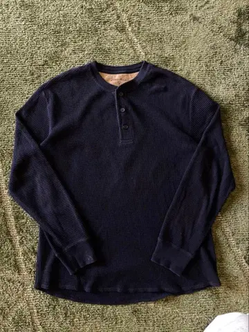 Eddie Bauer 네이비 헨리넥 M