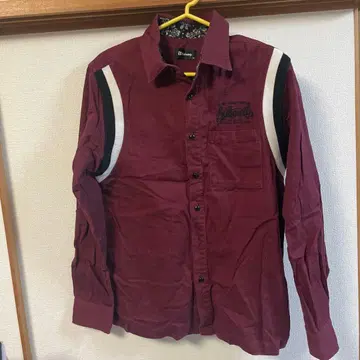 Subciety 와인 레드 긴팔 셔츠 M