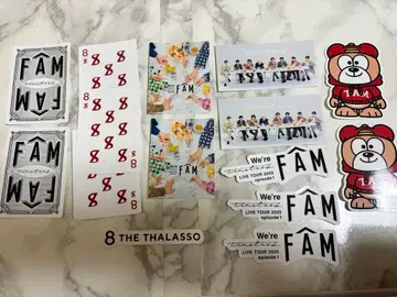 timelesz FAM 스티커 세트 15개