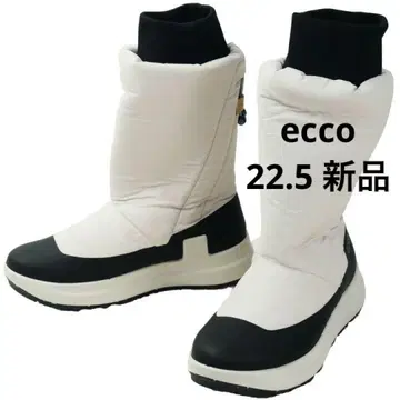 ecco 블랙 그래블 새상품 롱 부츠 22.5cm 33000엔