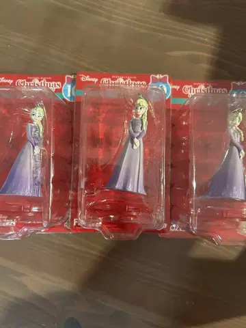 해피 복권 디즈니 오너먼트 엘사 3개 세트 새상품