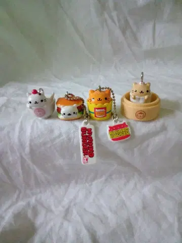 레어 냥냥냥코 냥코버거 냥코딤섬 4개 레트로