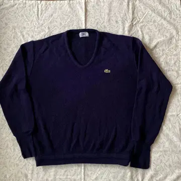 초레어 70s 80s 라코스테 LACOSTE 빈티지 V넥 스웨터