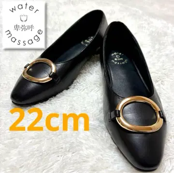 새상품급 히미코 발수 가죽 버클 펌프스 22cm