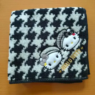 헬로키티 흑백 걸리시 쌍둥이 코디 핸드 타월