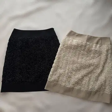 AUSTIN REED 오스틴 리드 무릎 기장 스커트 블랙 계열