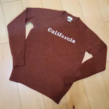 SEA rie California 니트 스웨터 브라운