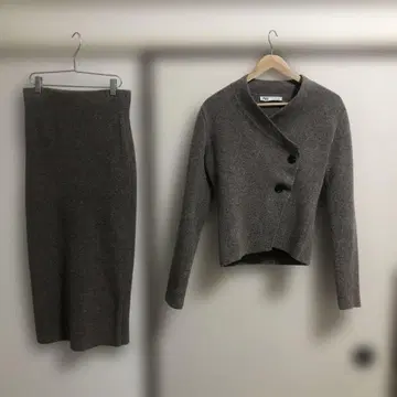 ZARA 니트 랩 가디건 자켓 + 타이트 스커트 세트