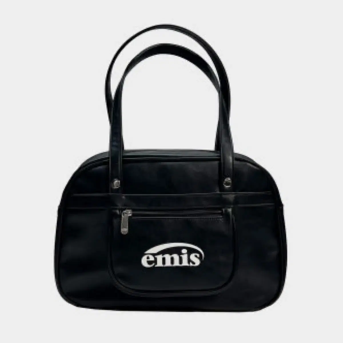 Emis leather tote bag bowling bag