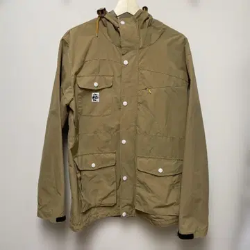 CHUMS 베이지 마운틴 후드티