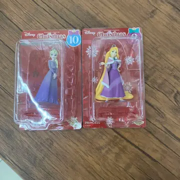 디즈니 크리스마스 엘사 라푼젤 2체 세트