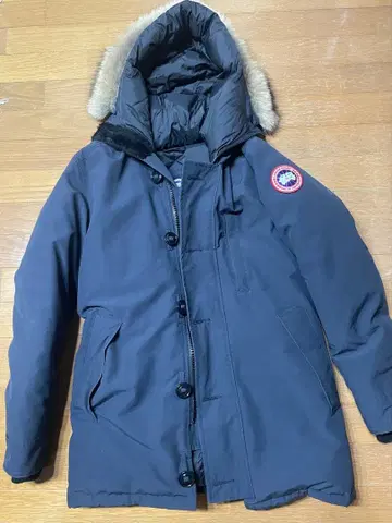 CANADA GOOSE 네이비 다운 자켓 재스퍼 후드티